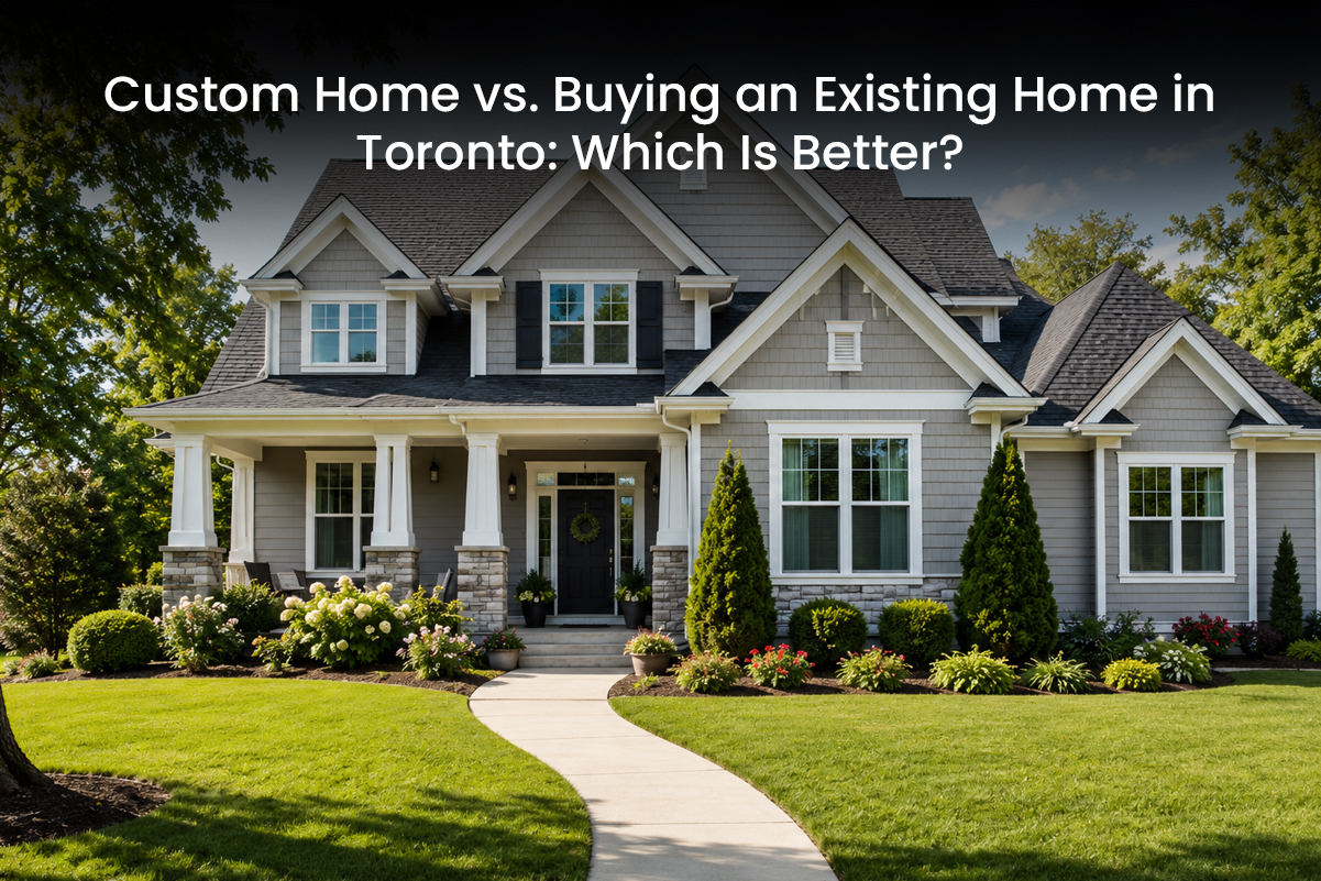 Custom Home vs. Buying an Existing Home in Toronto
